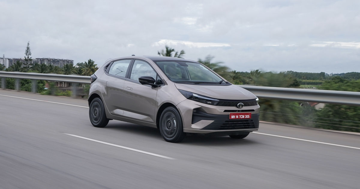 2025 Tata Altroz driving