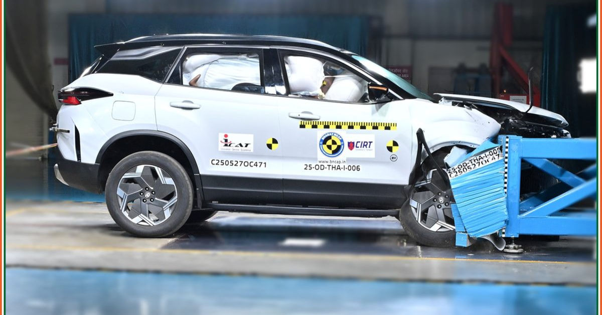 Tata Harrier EV Bharat NCAP crash test