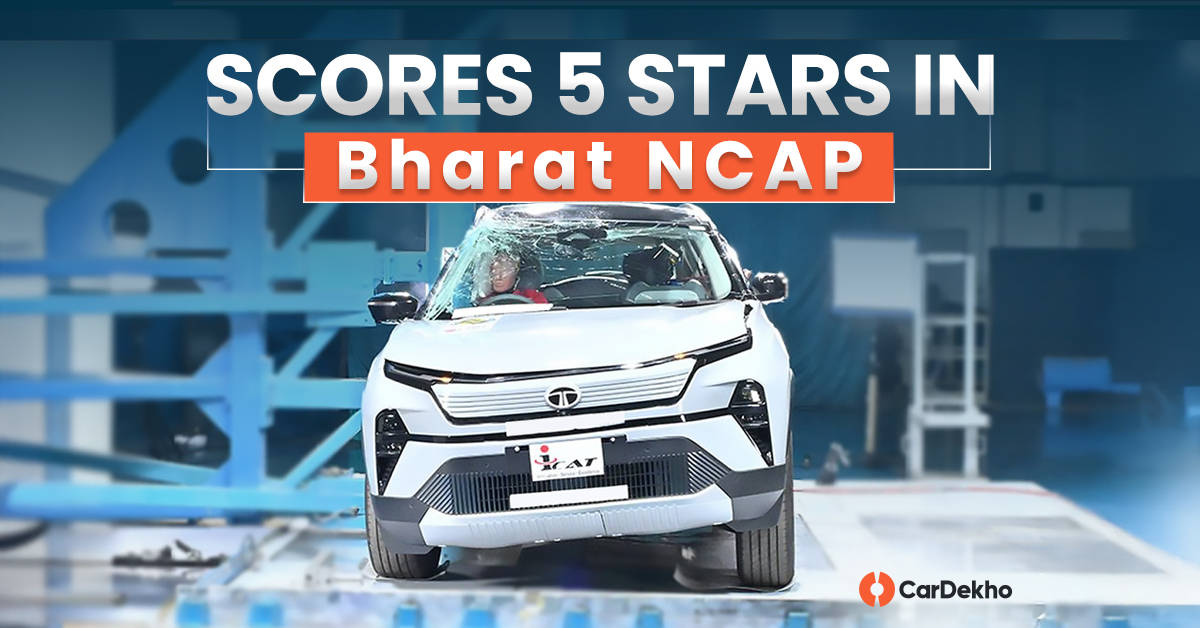 Tata Harrier EV crash teted by Bharat NCAP