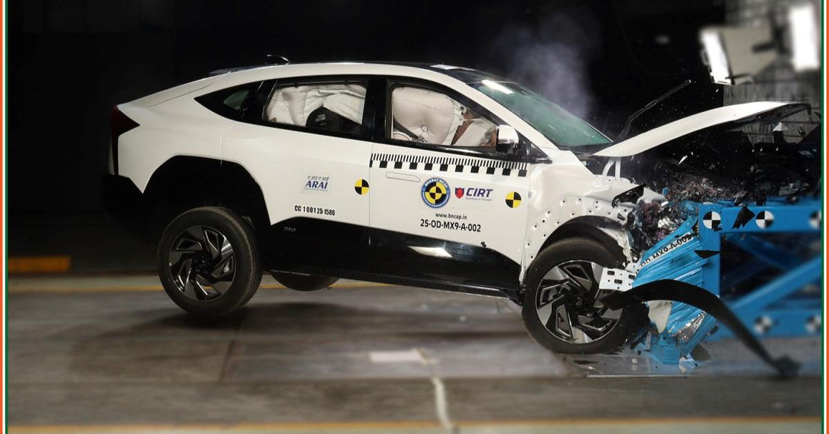 Mahindra XEV 9e Bharat NCAP crash test
