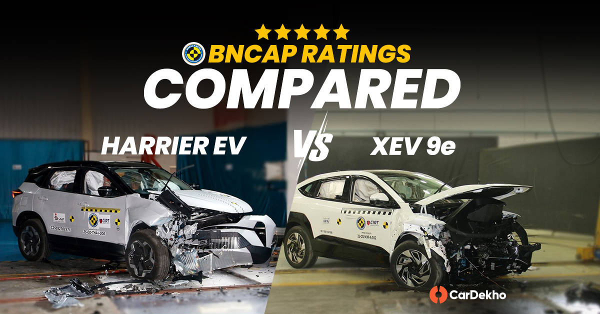 Tata Harrier EV vs Mahindra XEV 9e Bharat NCAP ratings compared