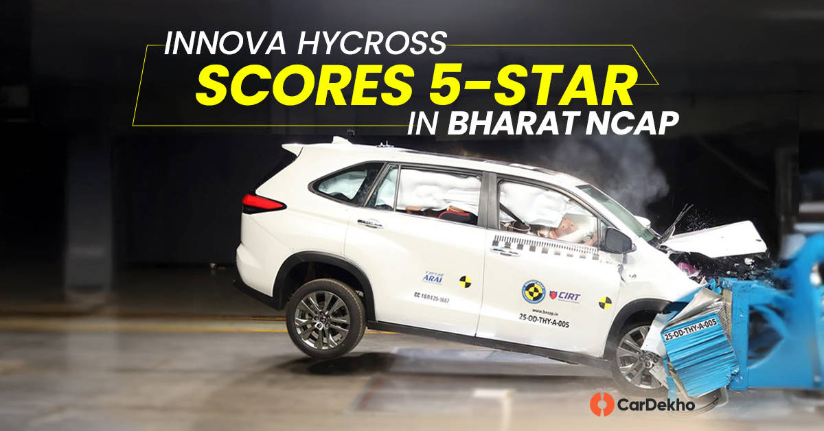 Toyota Innova Hycross crash tested by Bharat NCAP