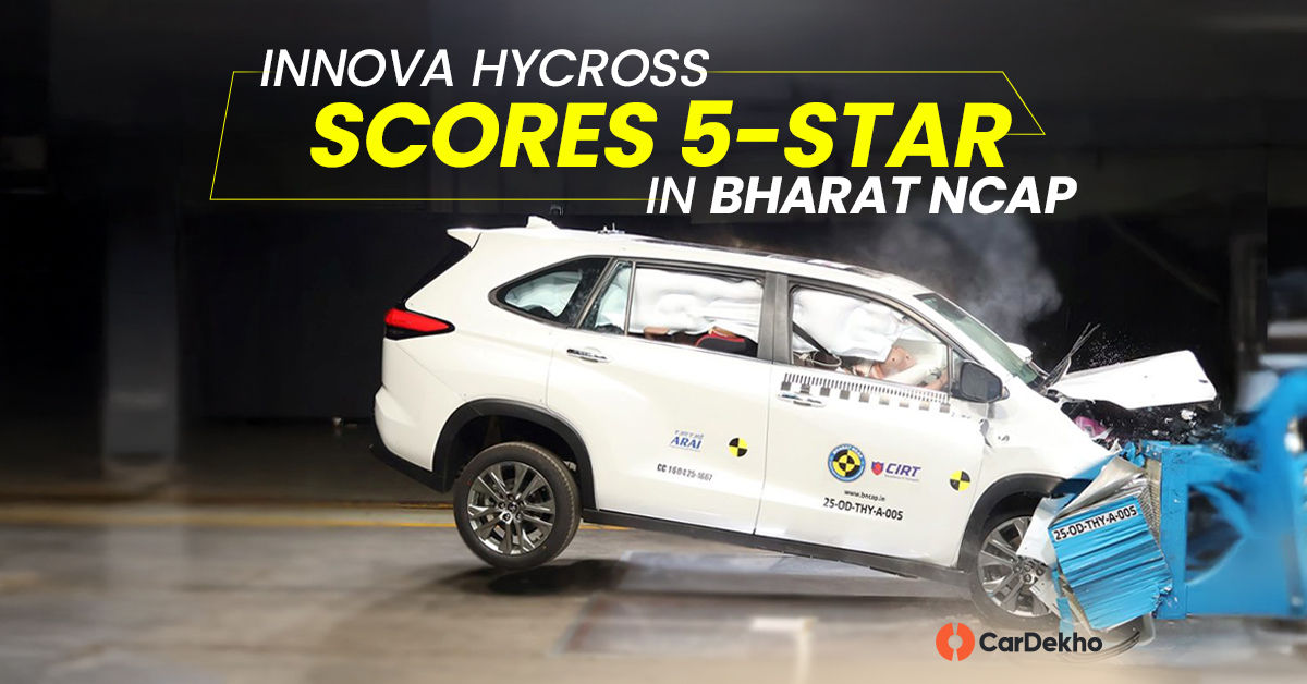 Toyota Innova Hycross crash tested by Bharat NCAP Toyota Innova Hycross crash tested by Bharat NCAP