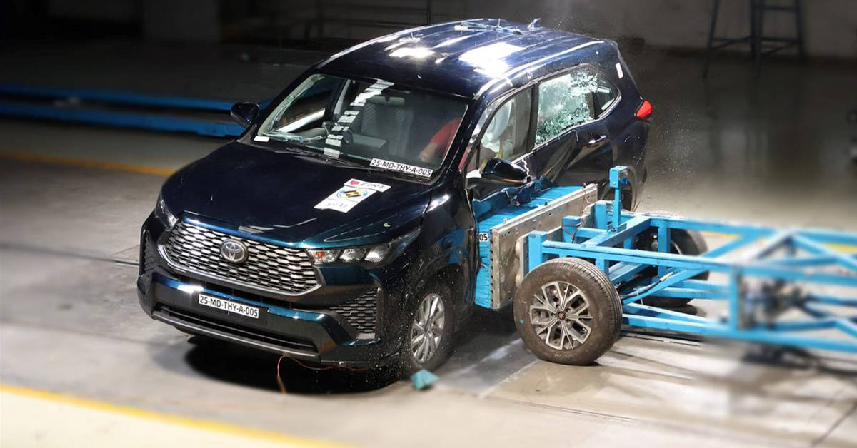 Toyota Innova Hycross Crash koju je testirao Bharat NCAP