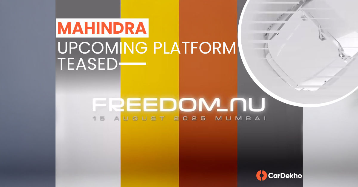 Mahindra new platform teased Mahindra new platform teased