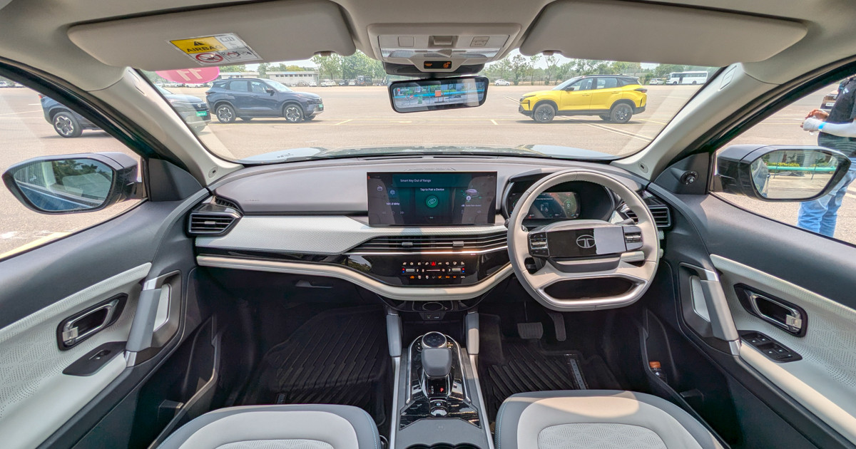 Tata Harrier EV dashboard