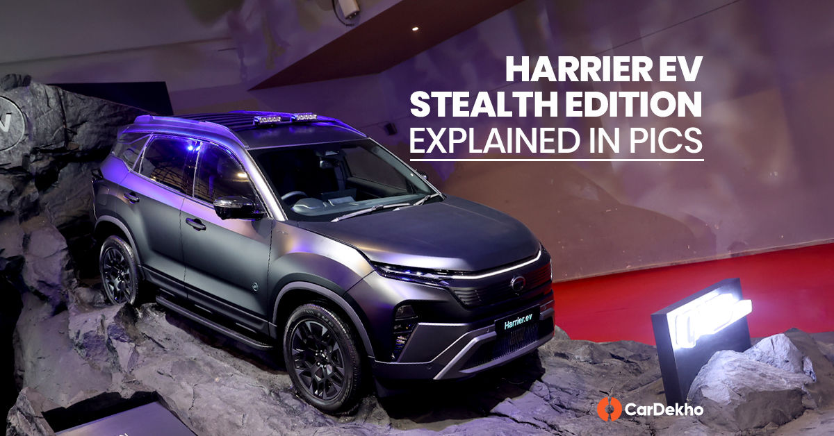 Tata Harrier EV Stealth edition explained in 10 images Tata Harrier EV Stealth edition explained in 10 images