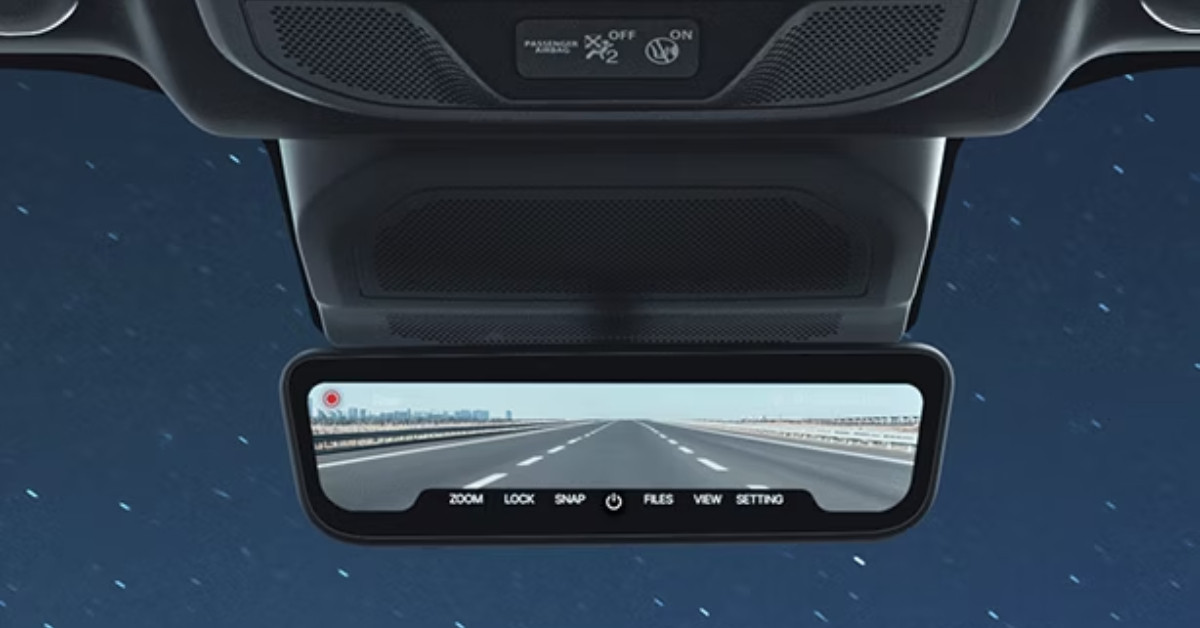 Tata Harrier EV Stealth edition digital IRVM