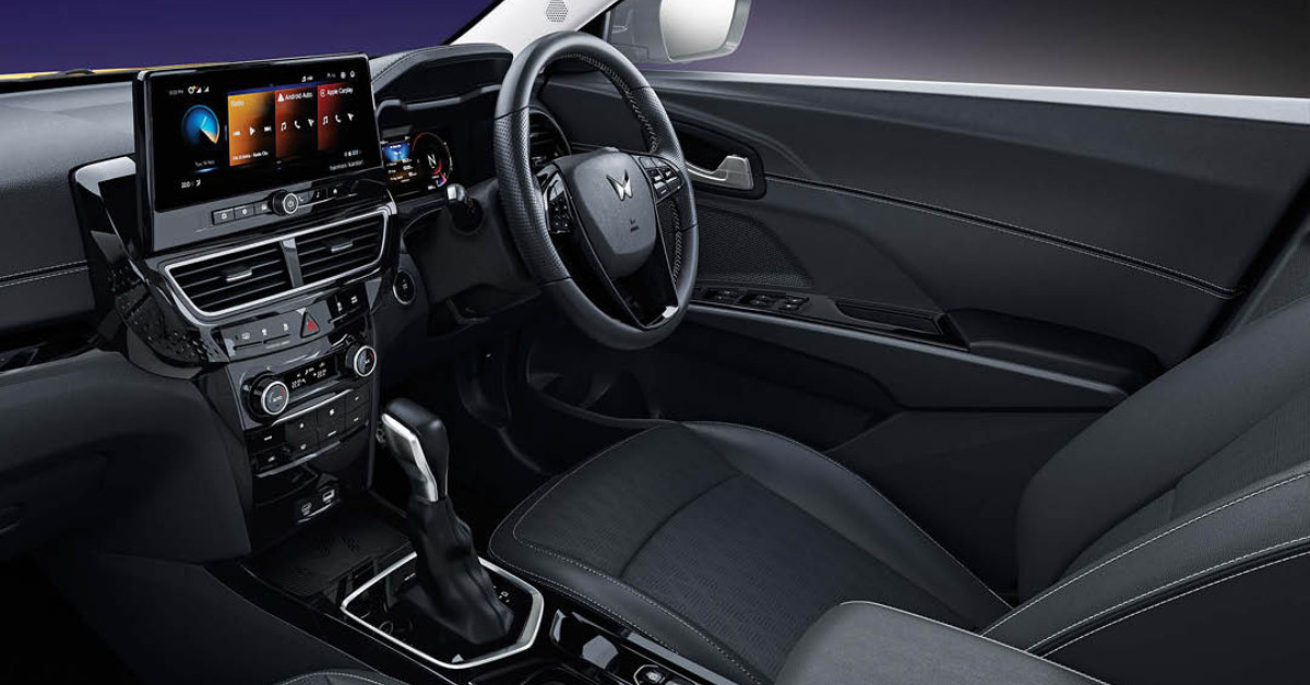 Australia-spec Mahindra XUV 3XO black cabin theme