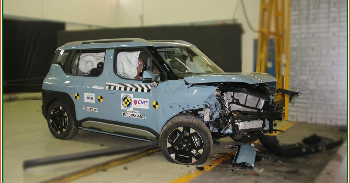 Kia Syros Bharat NCAP crash test Kia Syros Bharat NCAP crash test