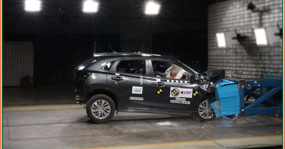 Maruti Baleno Bharat NCAP crash test Maruti Baleno Bharat NCAP crash test