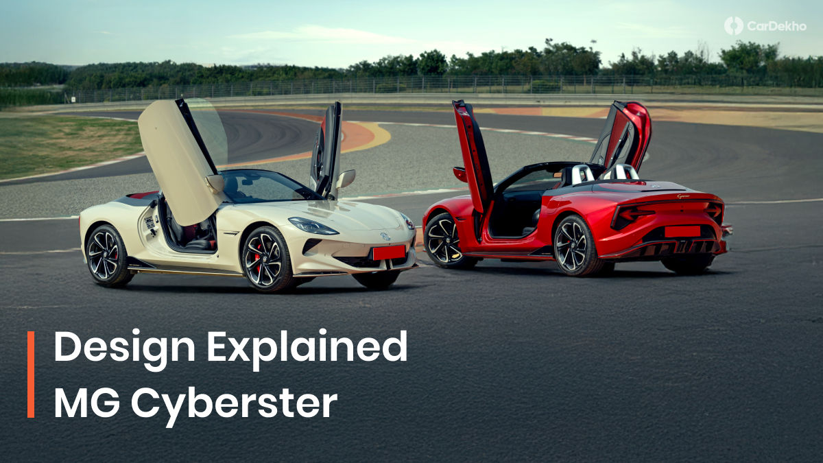 MG Cyberster EV exterior and interior design explained in images MG Cyberster EV exterior and interior design explained in images
