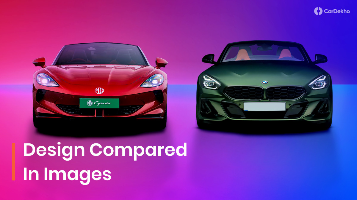 MG Cyberster vs BMW Z4 compared in images MG Cyberster vs BMW Z4 compared in images