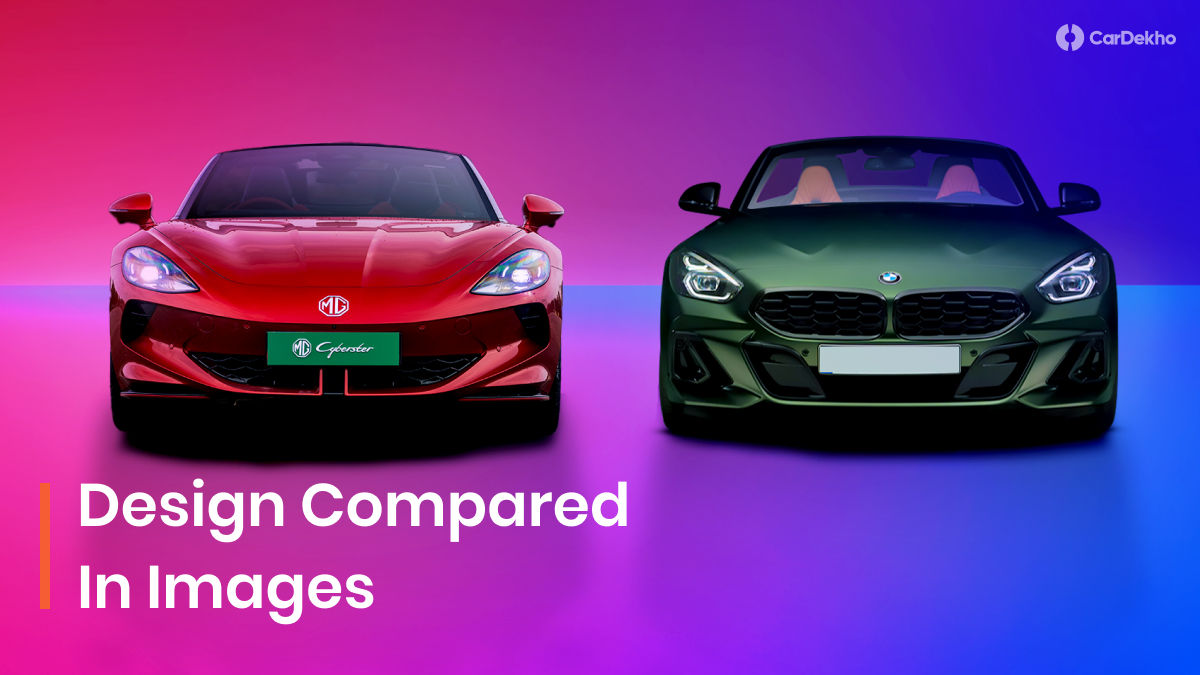 MG Cyberster vs BMW Z4 compared in images MG Cyberster vs BMW Z4 compared in images