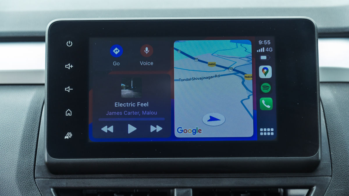Current-spec Renault Kiger touchscreen