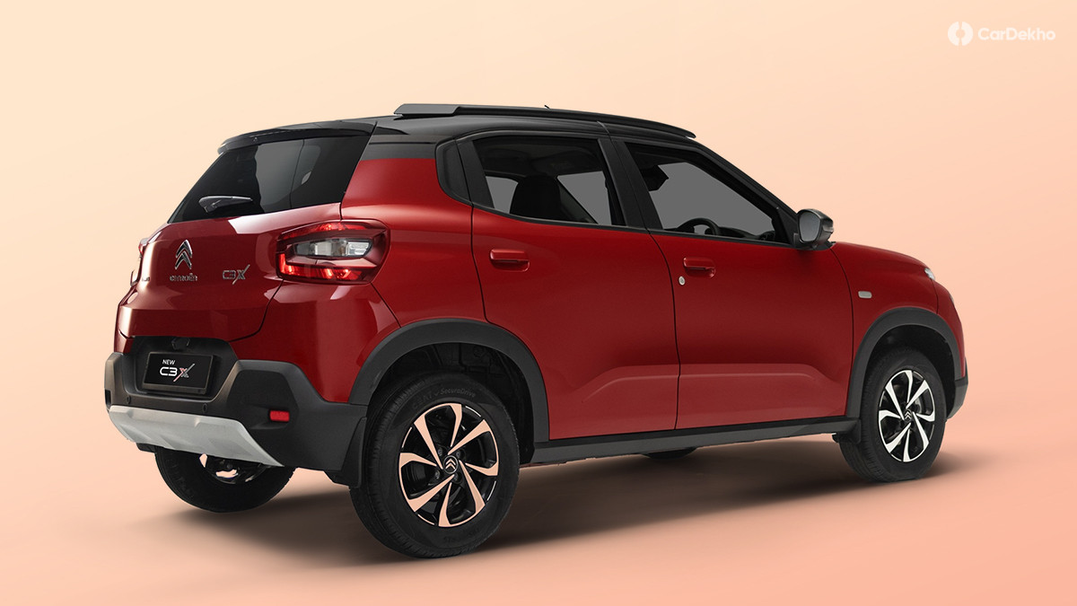 Citroen C3X rear design Citroen C3X rear design