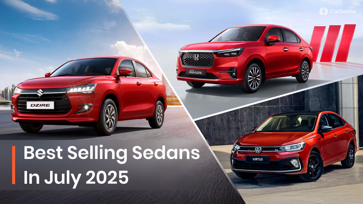 Best selling mass-market sedans in July 2025