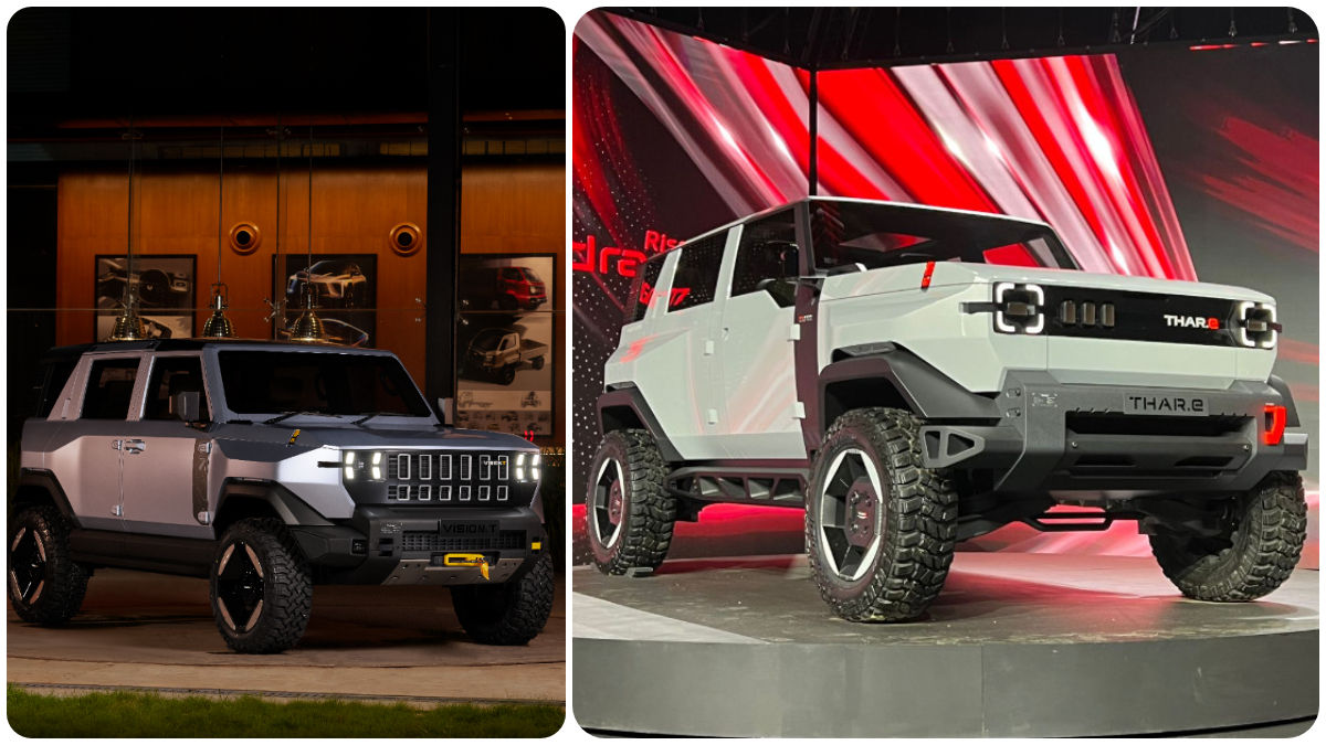 Mahindra Vision T vs Mahindra Thar E: Compared in Images