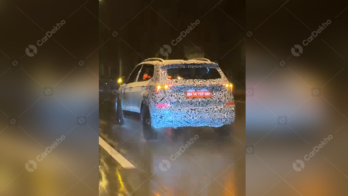 Skoda Kushaq facelift spied testing