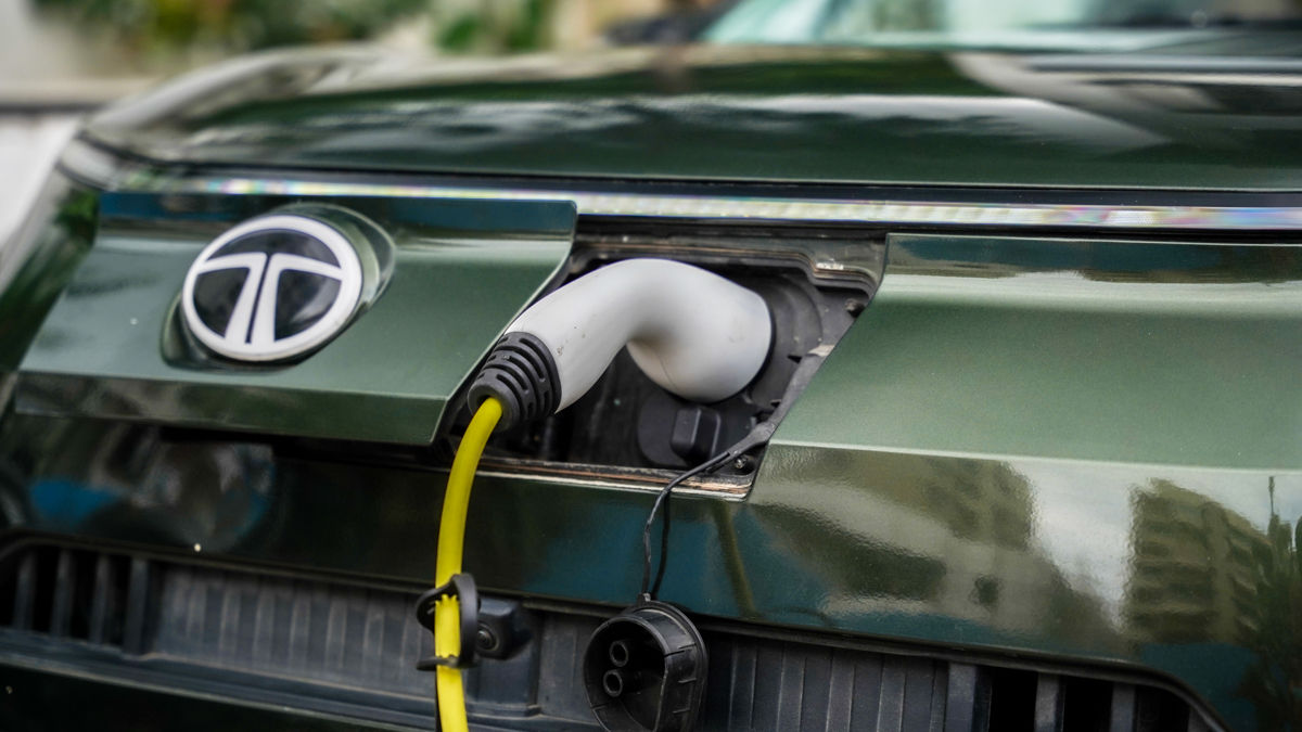 Tata Punch EV charging flap