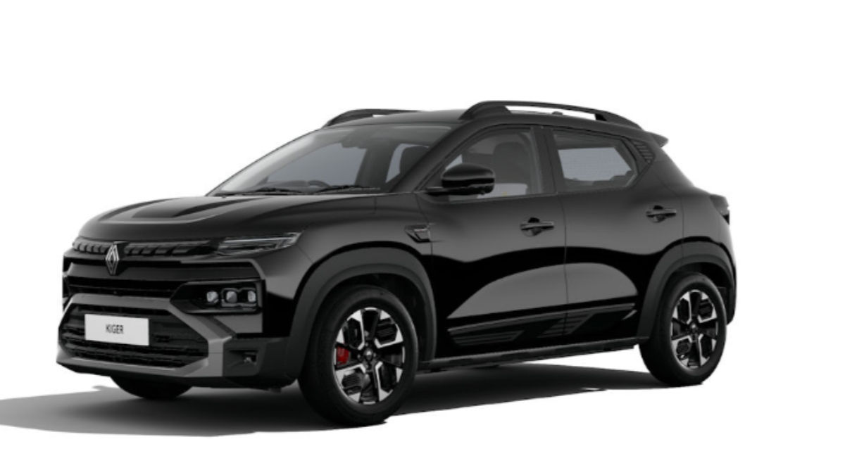 Renault Kiger facelift Stealth Black colour option Renault Kiger facelift Stealth Black colour option