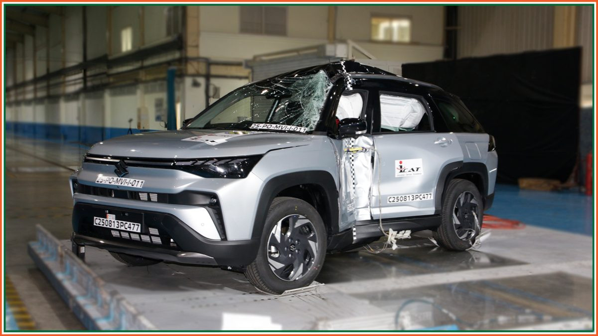 Maruti Victoris Bharat NCAP crash test Maruti Victoris Bharat NCAP crash test