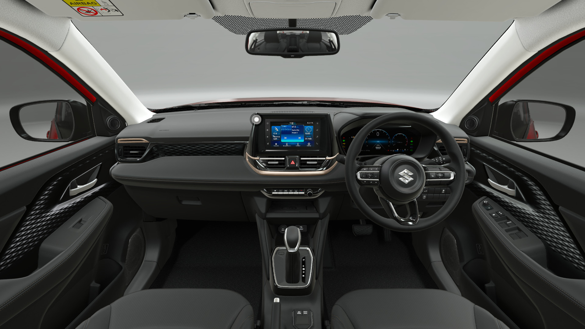 Maruti Victoris ZXi variant cabin design Maruti Victoris ZXi variant cabin design