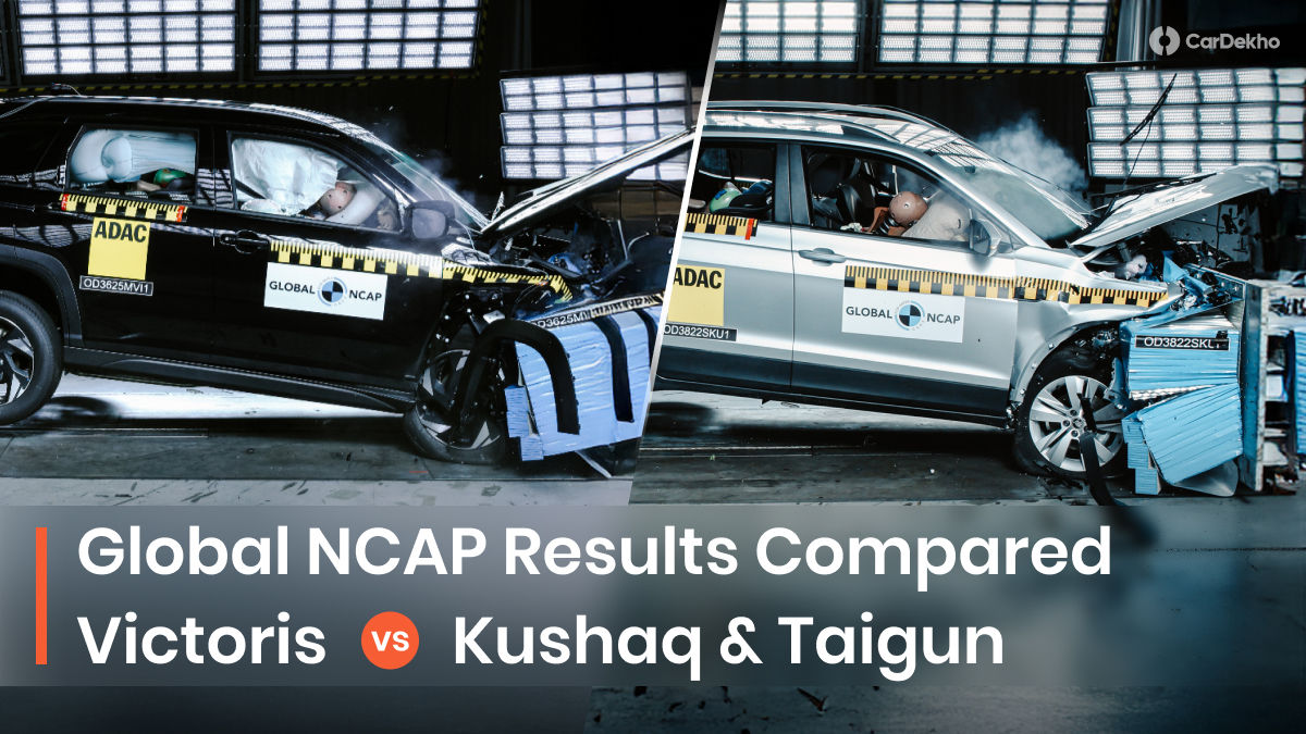 Maruti Victoris Global NCAP Rating Compared With Volkswagen Taigun And Skoda Kushaq