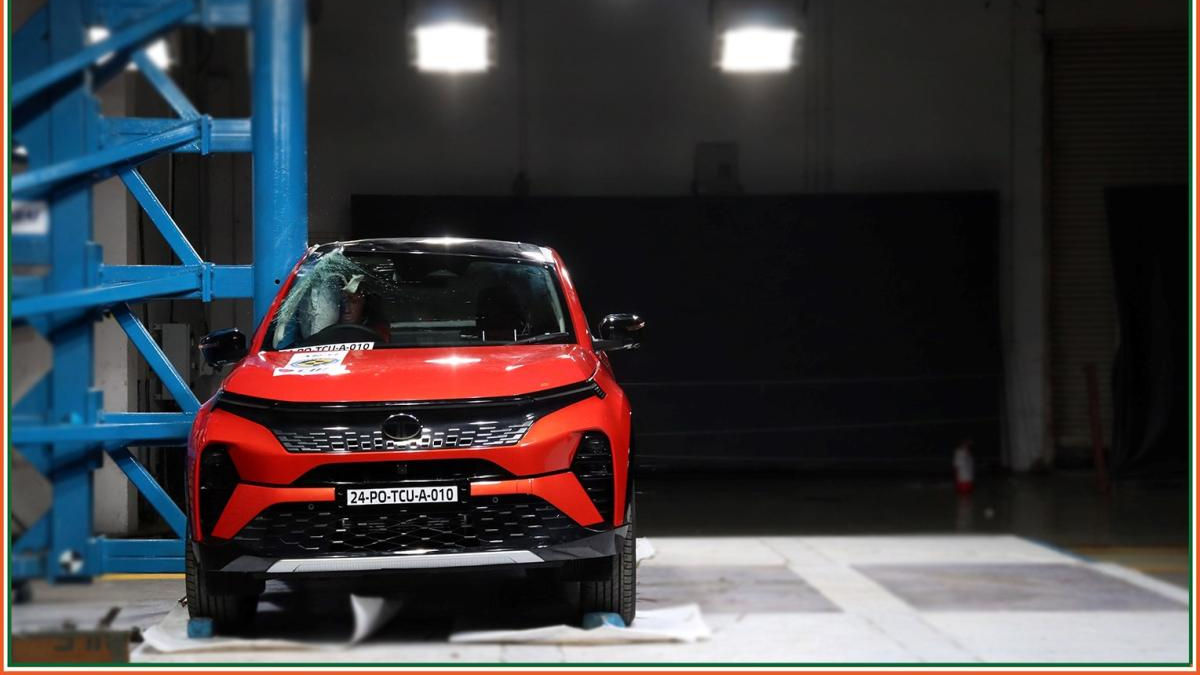 Tata Curvv Bharat NCAP crash test Tata Curvv Bharat NCAP crash test