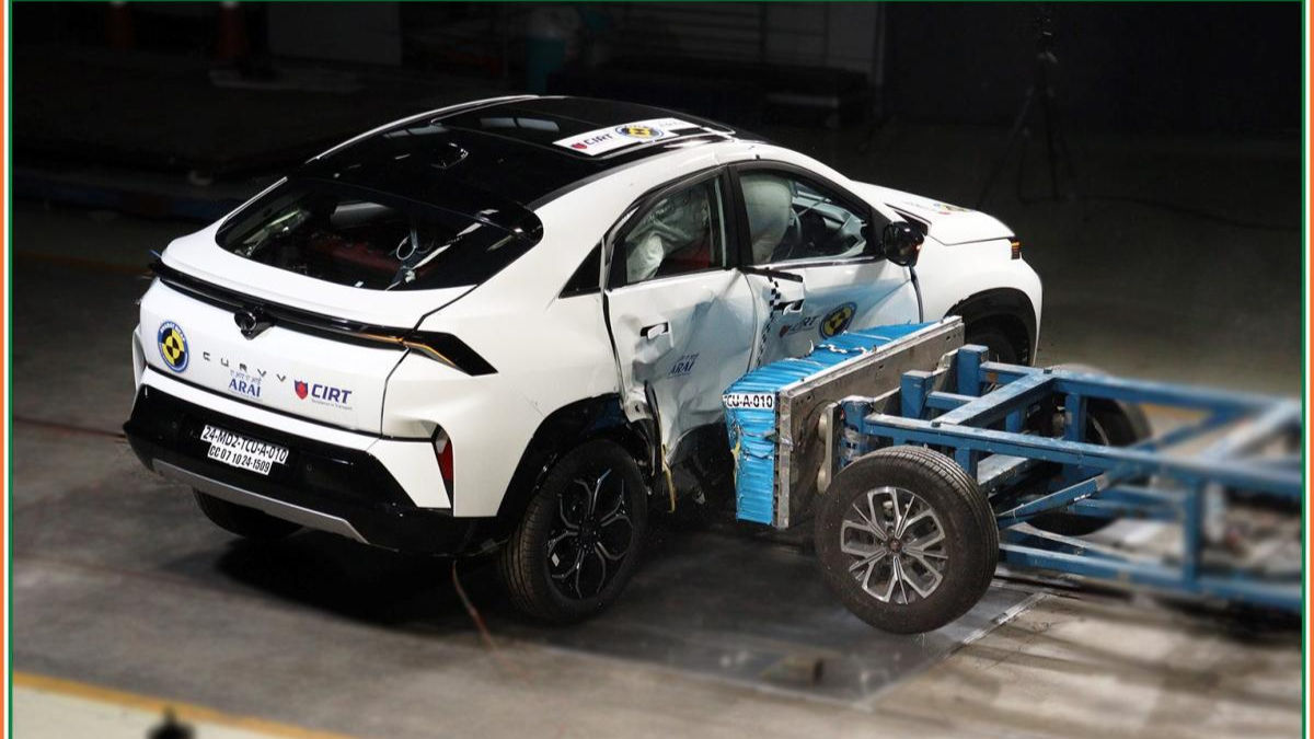 Tata Curvv Bharat NCAP crash test Tata Curvv Bharat NCAP crash test