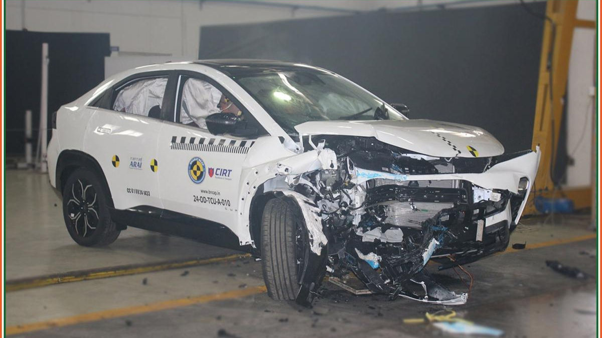 Tata Curvv Bharat NCAP test Tata Curvv Bharat NCAP test