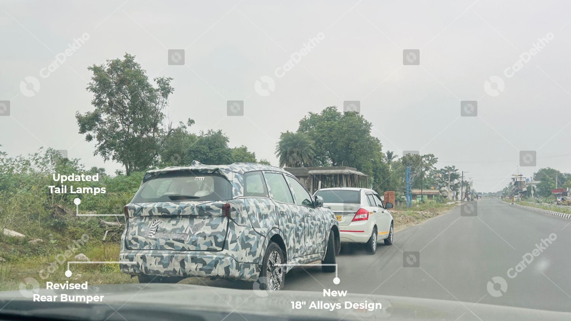 Mahindra XUV 7XO rear