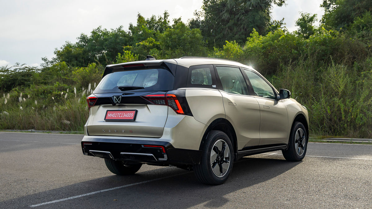 Mahindra XEV 9S Rear Three Quarter
