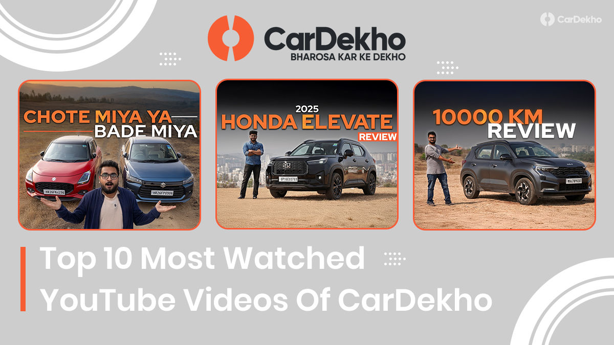 Most Watched CarDekho YouTube Videos In 2025