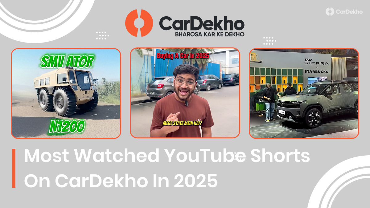Most Watched YT Shorts CarDekho