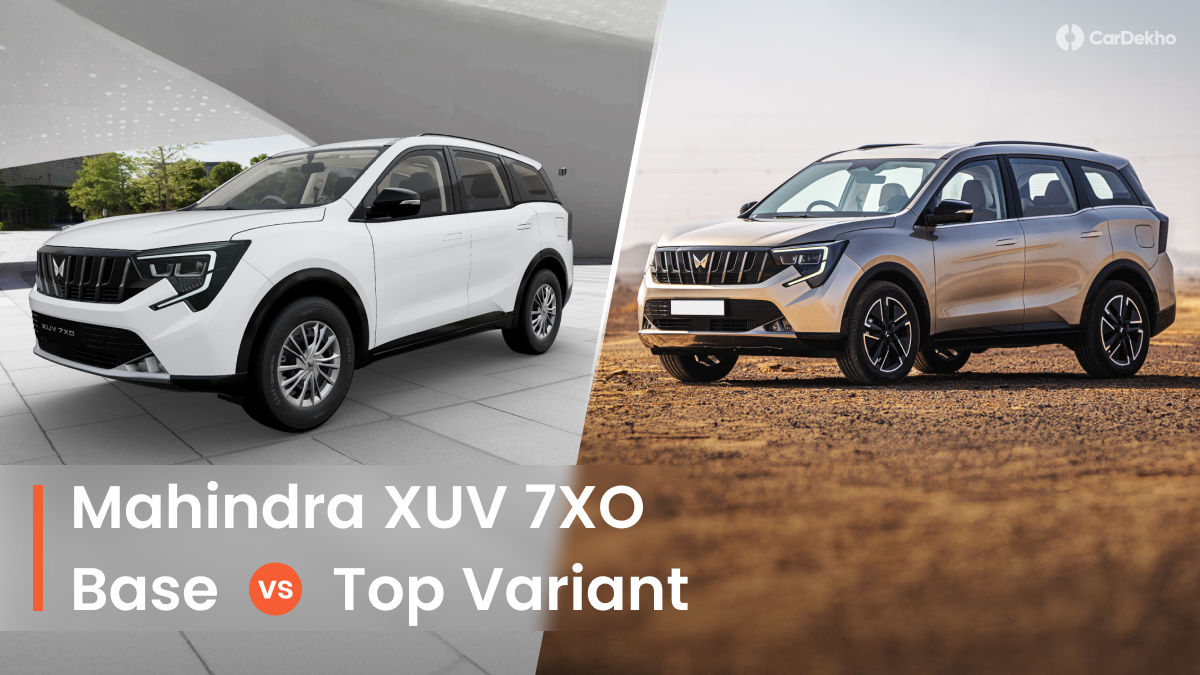 Mahindra XUV 7XO Base vs Top
