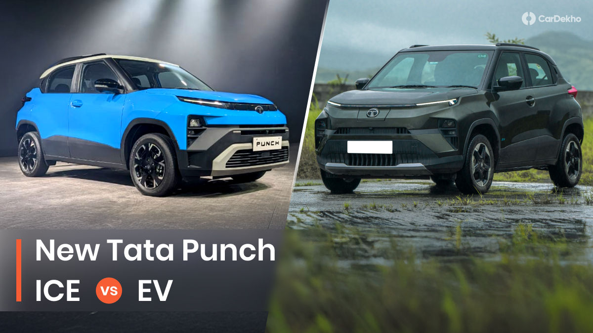 Tata Punch Facelift ICE vs Tata Punch EV