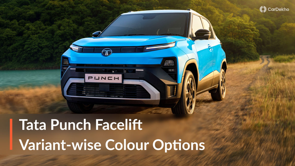 Tata Punch Facelift variant wise colours