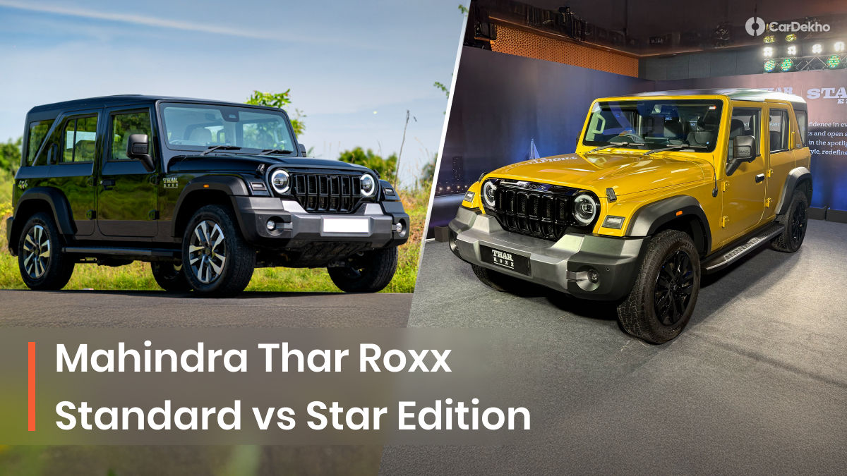 Mahindra Thar Roxx Standard vs Star Edition