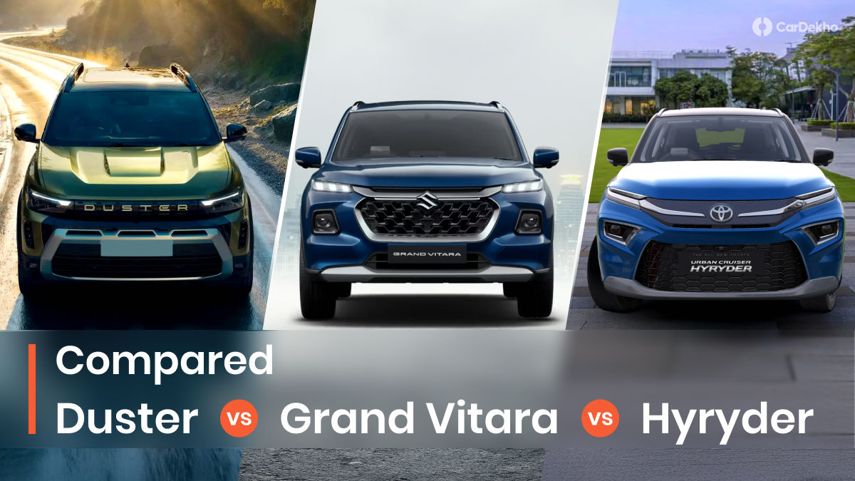 Duster vs Grand Vitara vs Hyryder