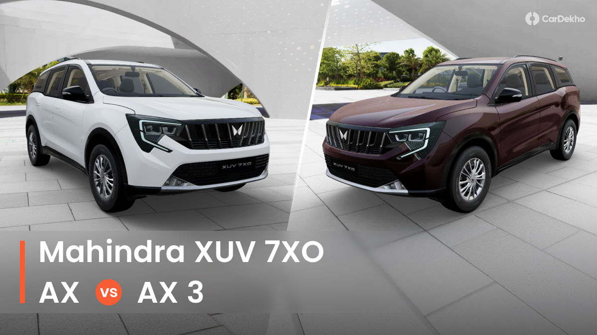 Mahindra XUV 7XO AX Vs AX3