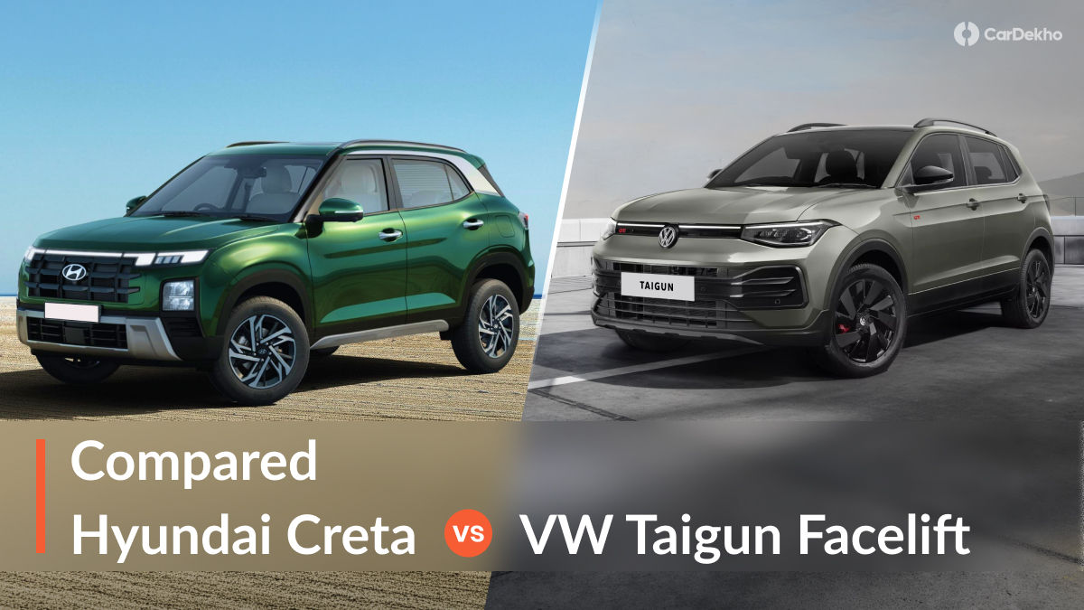 Volkswagen Taigun Facelift Vs Hyundai Creta