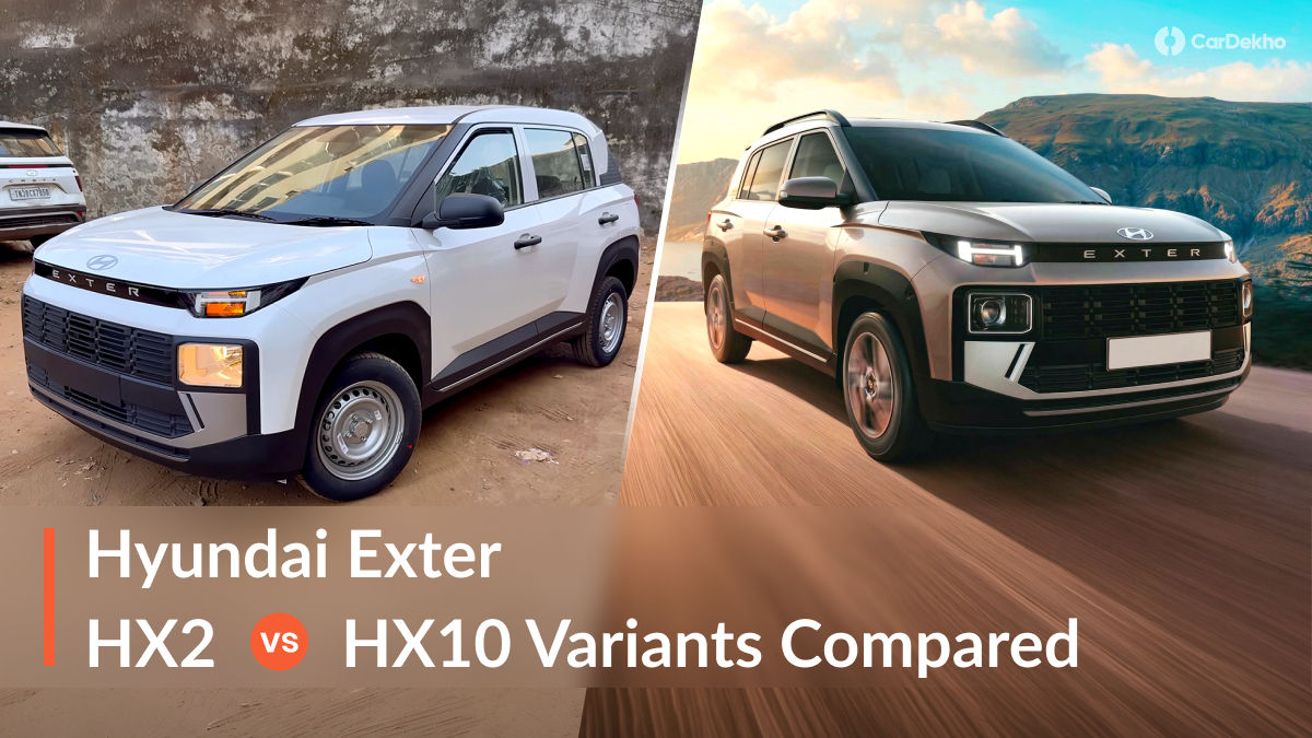 Hyundai Exter HX 2 vs HX 10