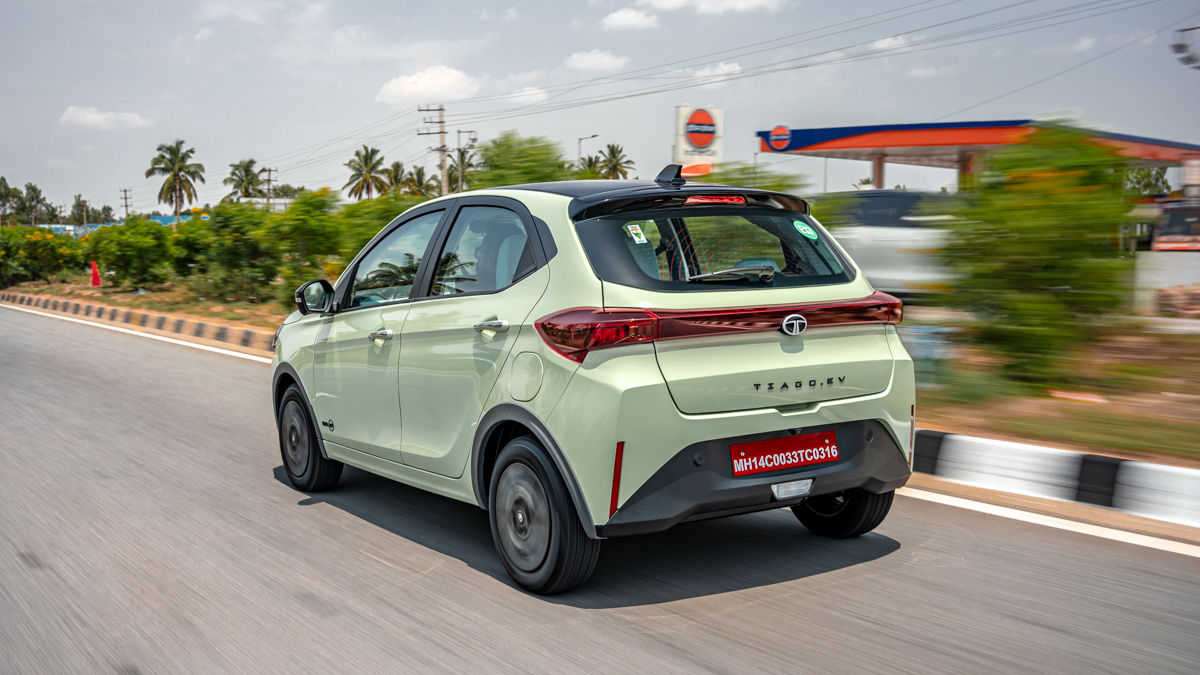 Tata Tiago EV Rear Left Three Quarter