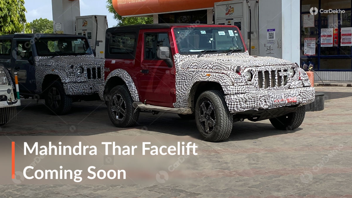 Thar Facelife Spied