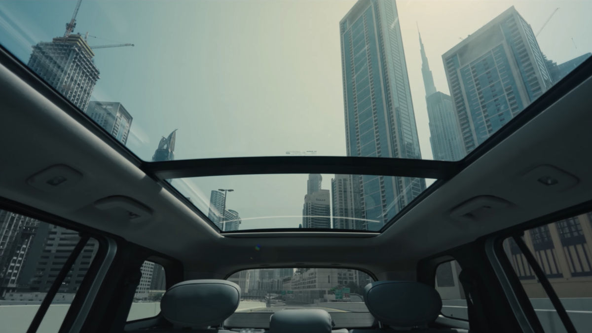 Tata Sierra EV Panoramic Sunroof