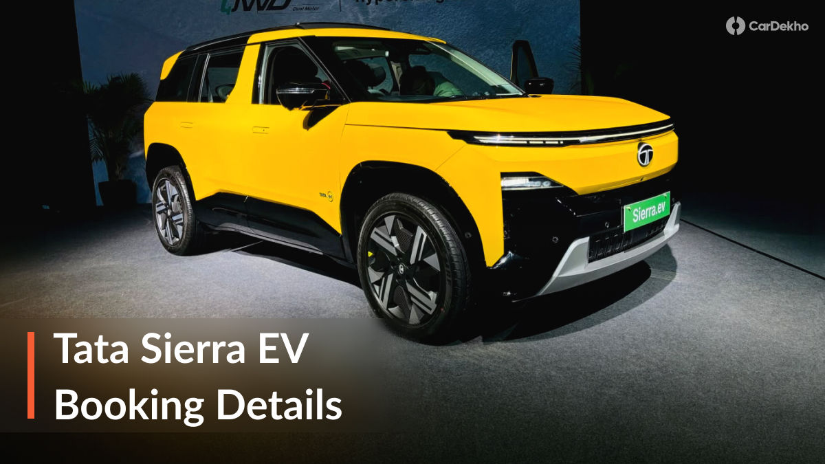2026 Tata Sierra EV Booking Details