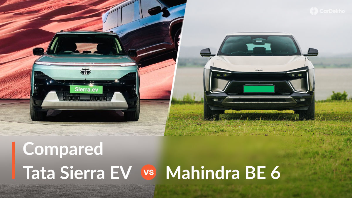 Tata Sierra EV vs Mahindra BE 6 Tata Sierra EV vs Mahindra BE 6