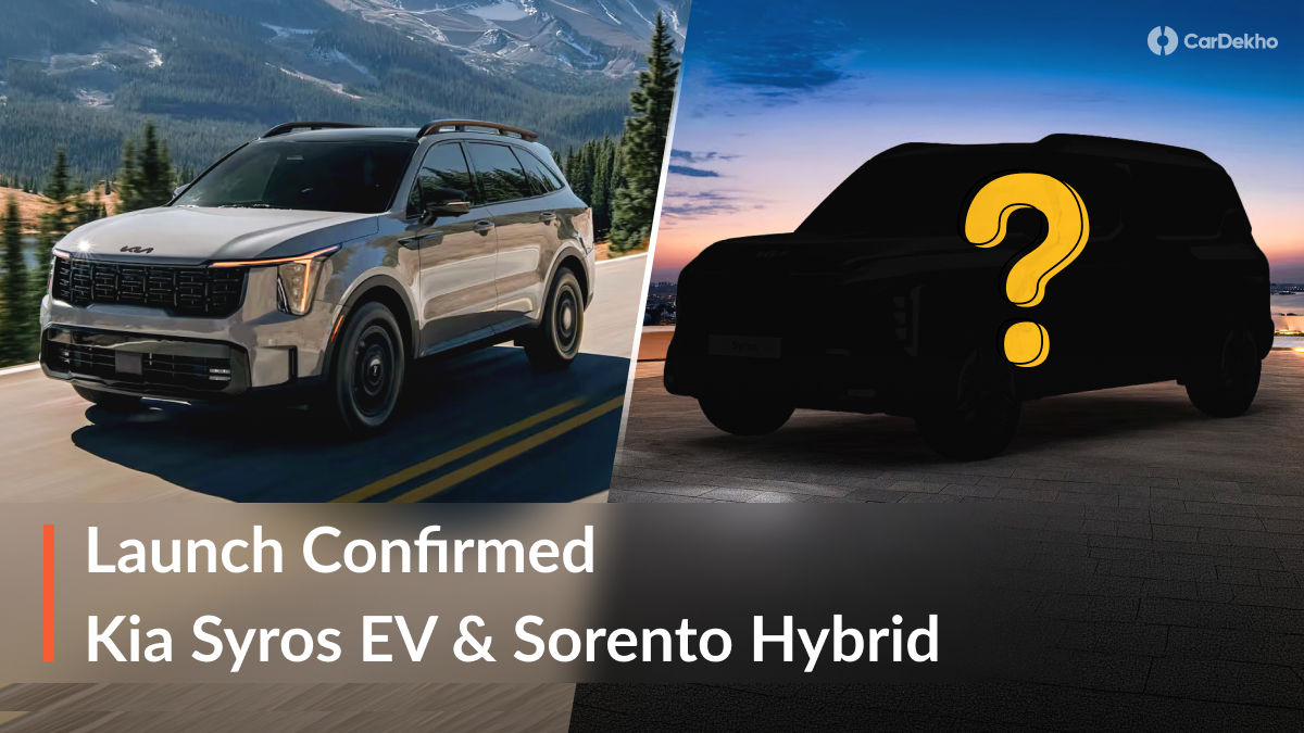 Kia Syros EV and Sorento Hybrid