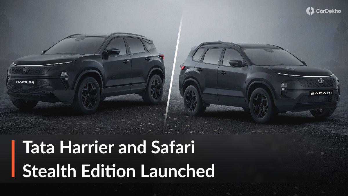 Tata Harrier and Safari Stealth Edition